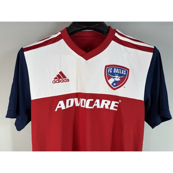FC Dallas 2019 Home Replica Jersey Men’s T shirt Adidas Red, Small S, New W/Tags - Picture 2 of 16